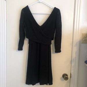 Anthropologie black dress